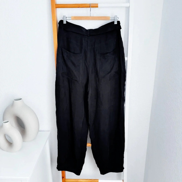 Johnny Was Pete & Greta Jackie Utility Pants Black Tie Belt Tapered Jogger 14 - Picture 4 of 15